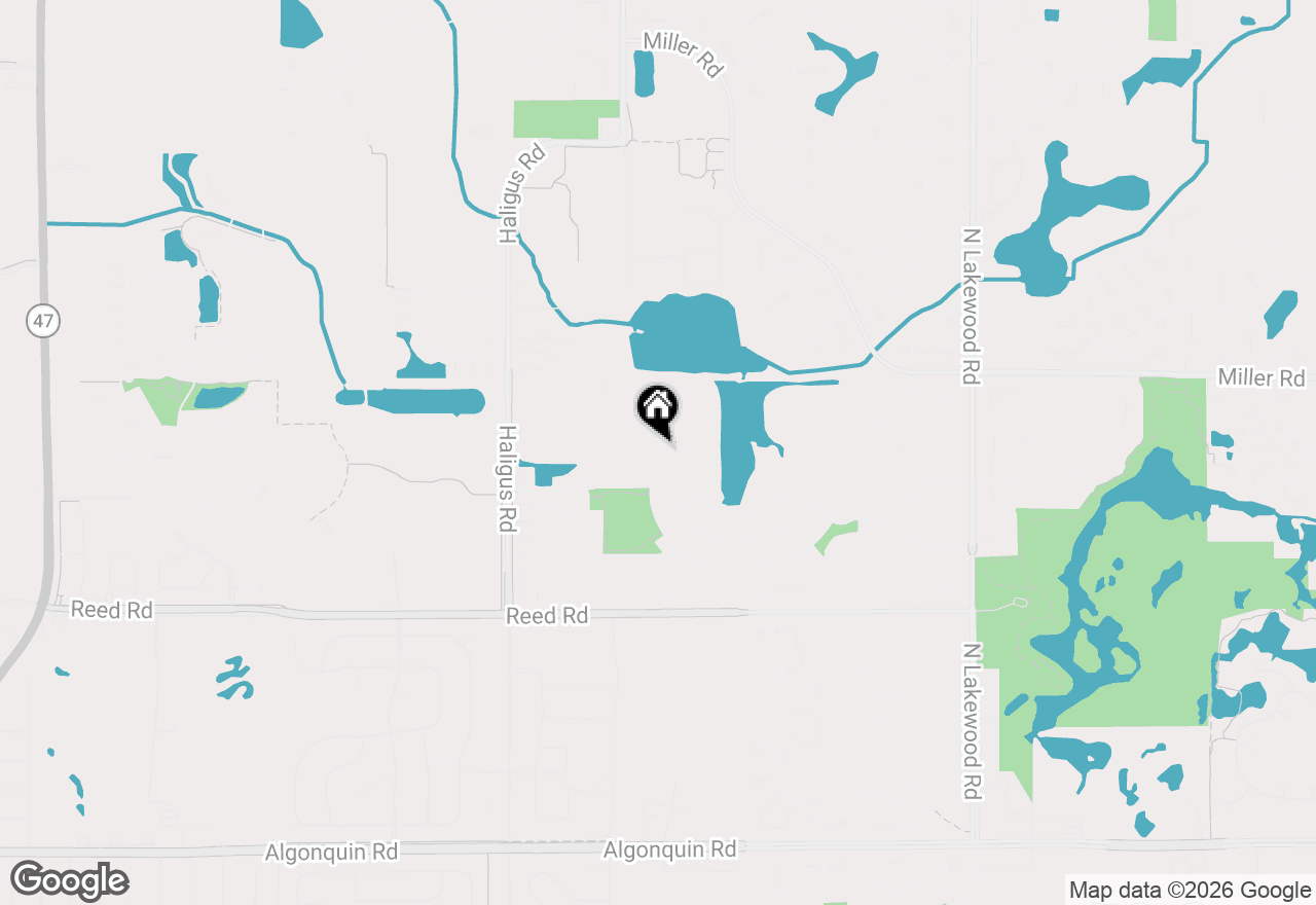 Map of 9762 Bennington Drive, Huntley, IL 60142