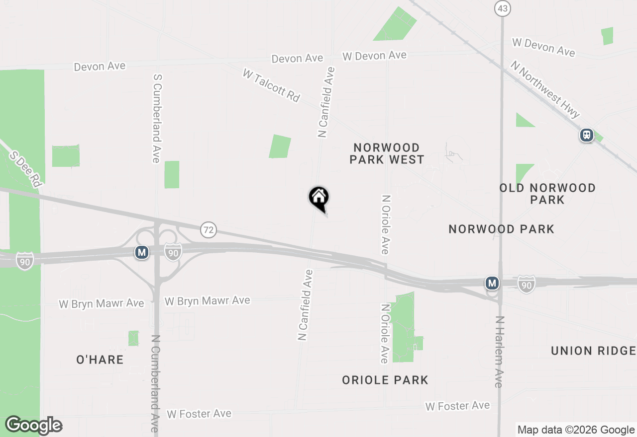 Map of 7821 W Thorndale Avenue, Chicago, IL 60631