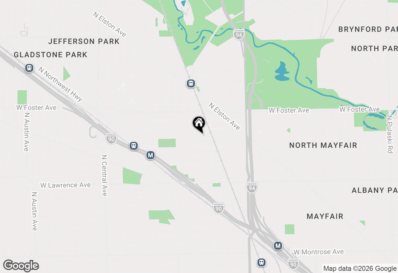 Map of 5042 W Winnemac Avenue, Chicago, IL 60630