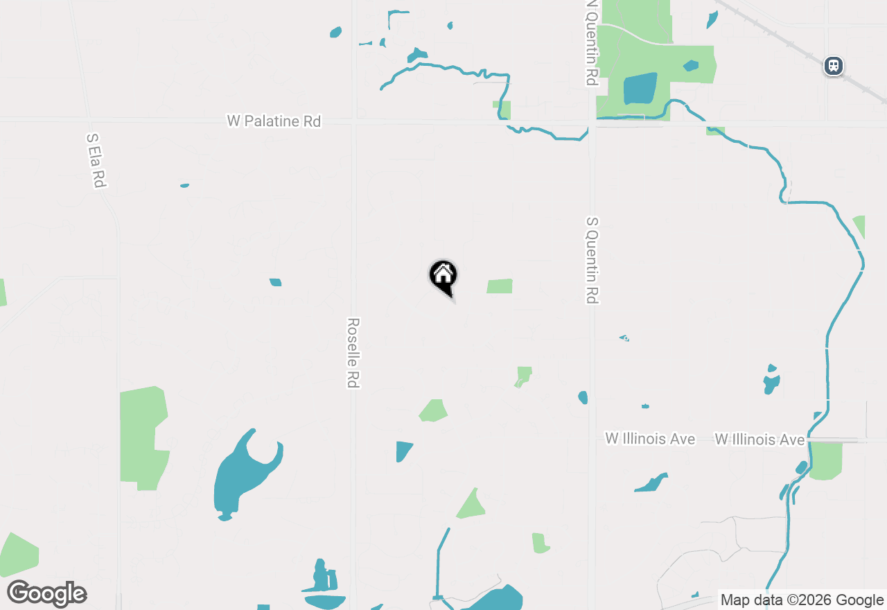 Map of 1148 W Whytecliff Road, Palatine, IL 60067