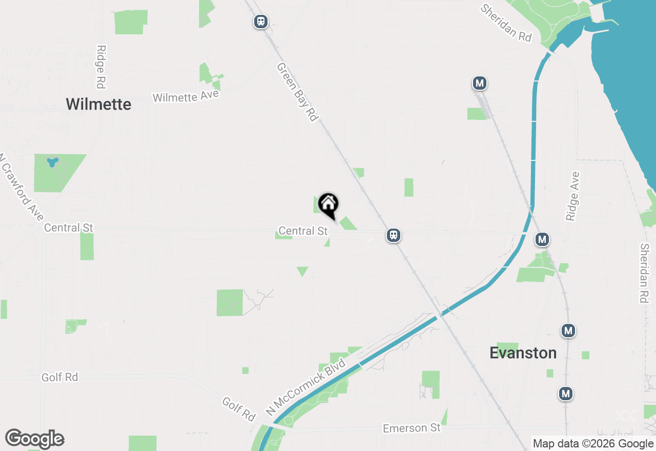 Map of 2201 Central Street #3N, Evanston, IL 60201