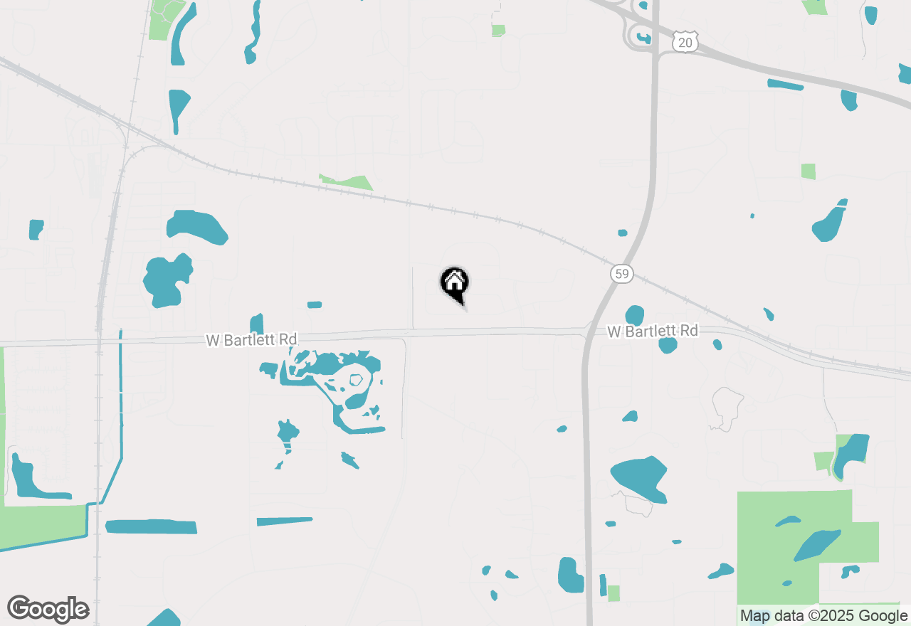 Map of 1282 Tiger Lily Drive, Bartlett, IL 60103