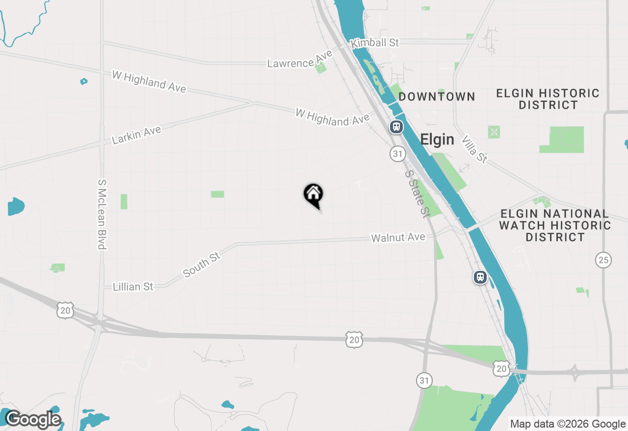 Map of (Address confidential), Elgin, Illinois 60123