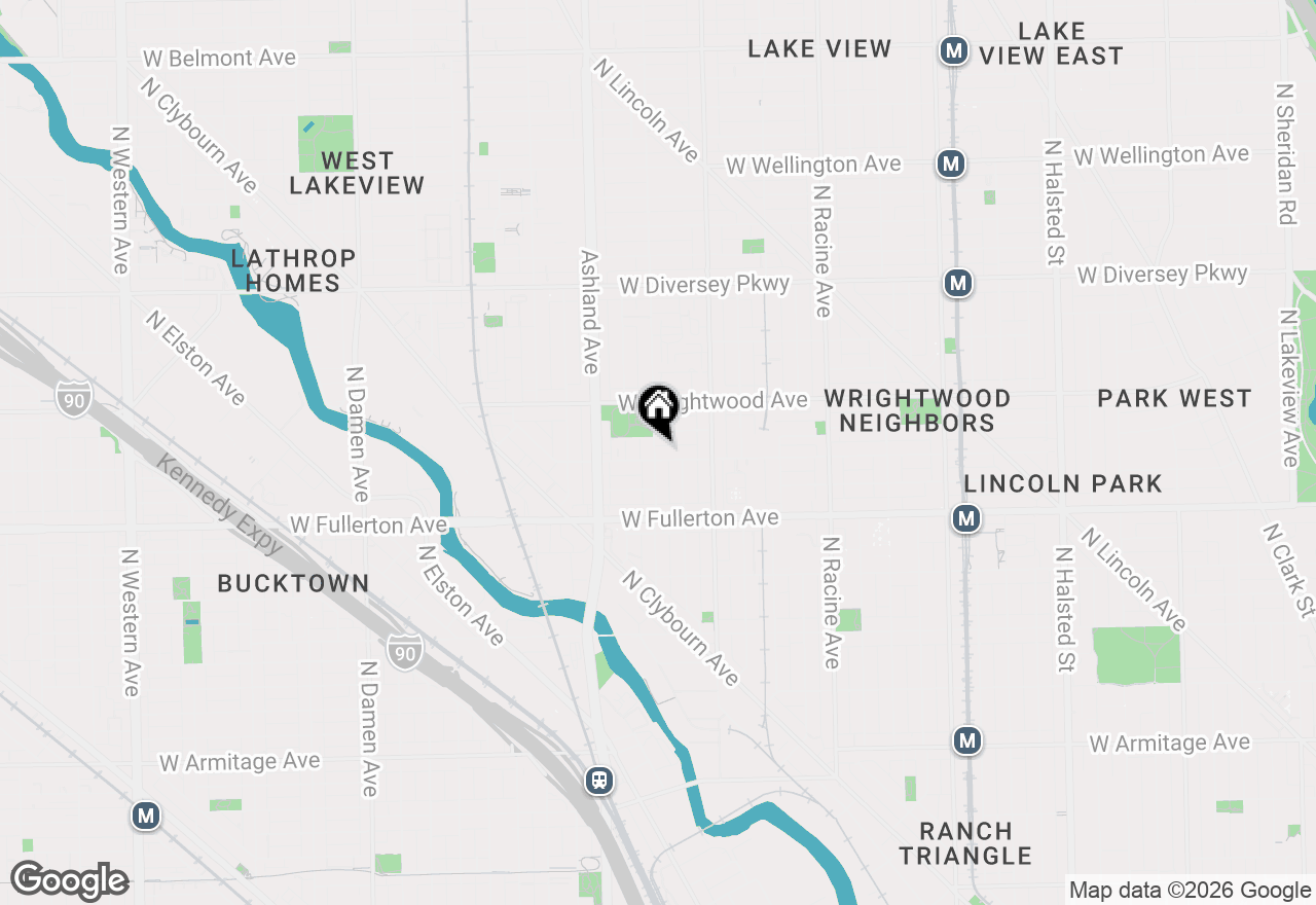 Map of 2503 N Greenview Street, Chicago, IL 60614