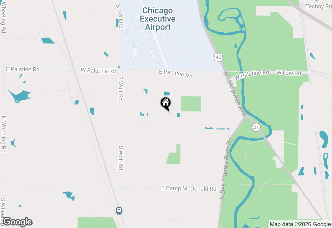 Map of 1113 Cove Drive #208B, Prospect Heights, IL 60070