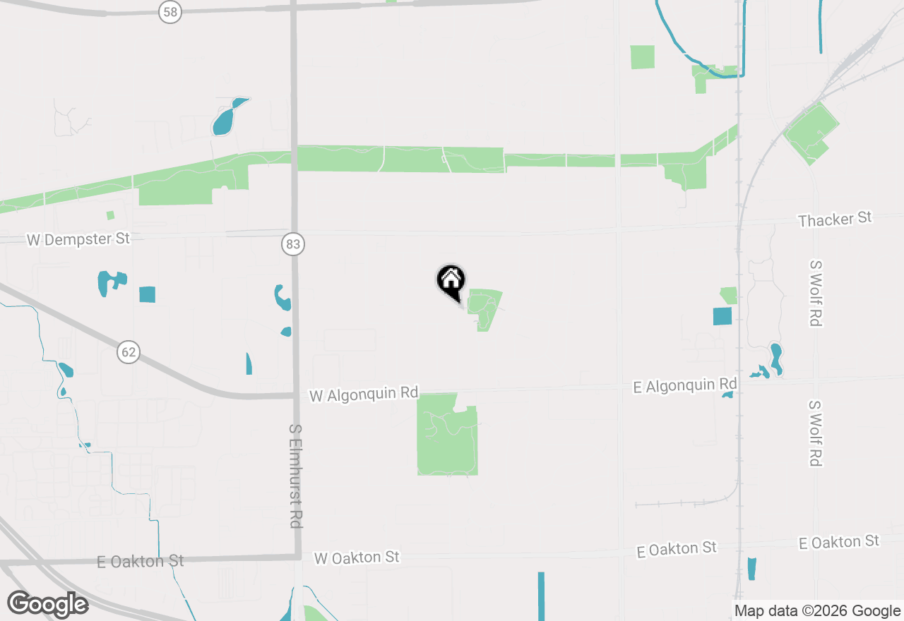 Map of 433 Kinkaid Court, Des Plaines, IL 60016