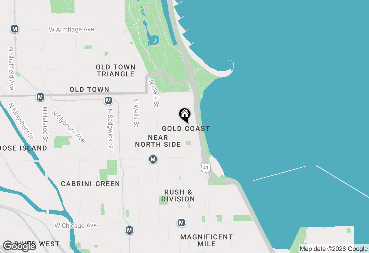 Map of 1355 N Astor Street #1, Chicago, IL 60610