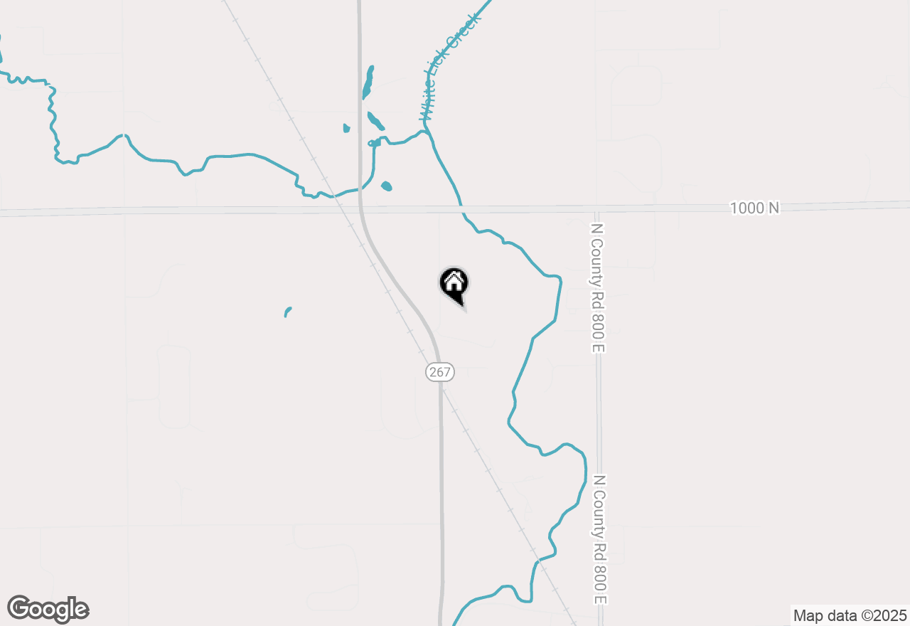 Map of 9685 N County Road 750 E, Brownsburg, IN 46112