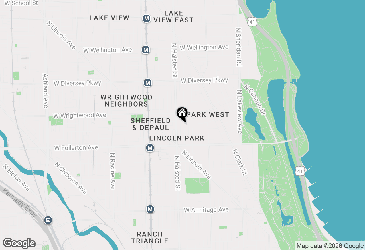 Map of 2512 N Burling Street, Chicago, IL 60614