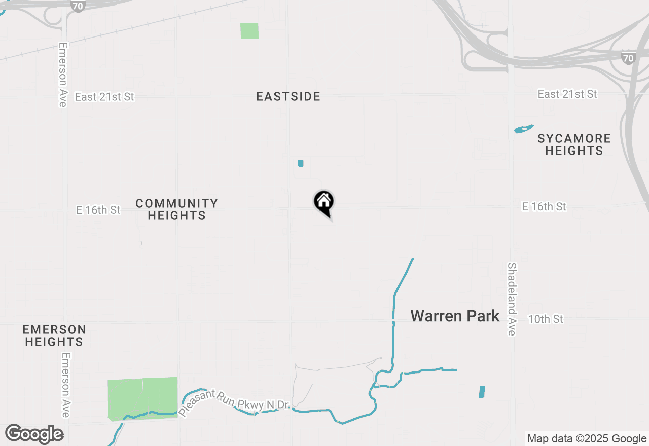 Map of 6114 E 15th Street, Indianapolis, IN 46219