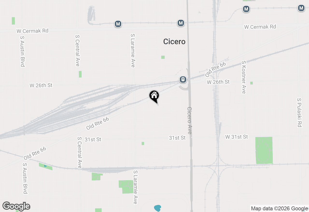 Map of 2833 S 50th Court, Cicero, IL 60804