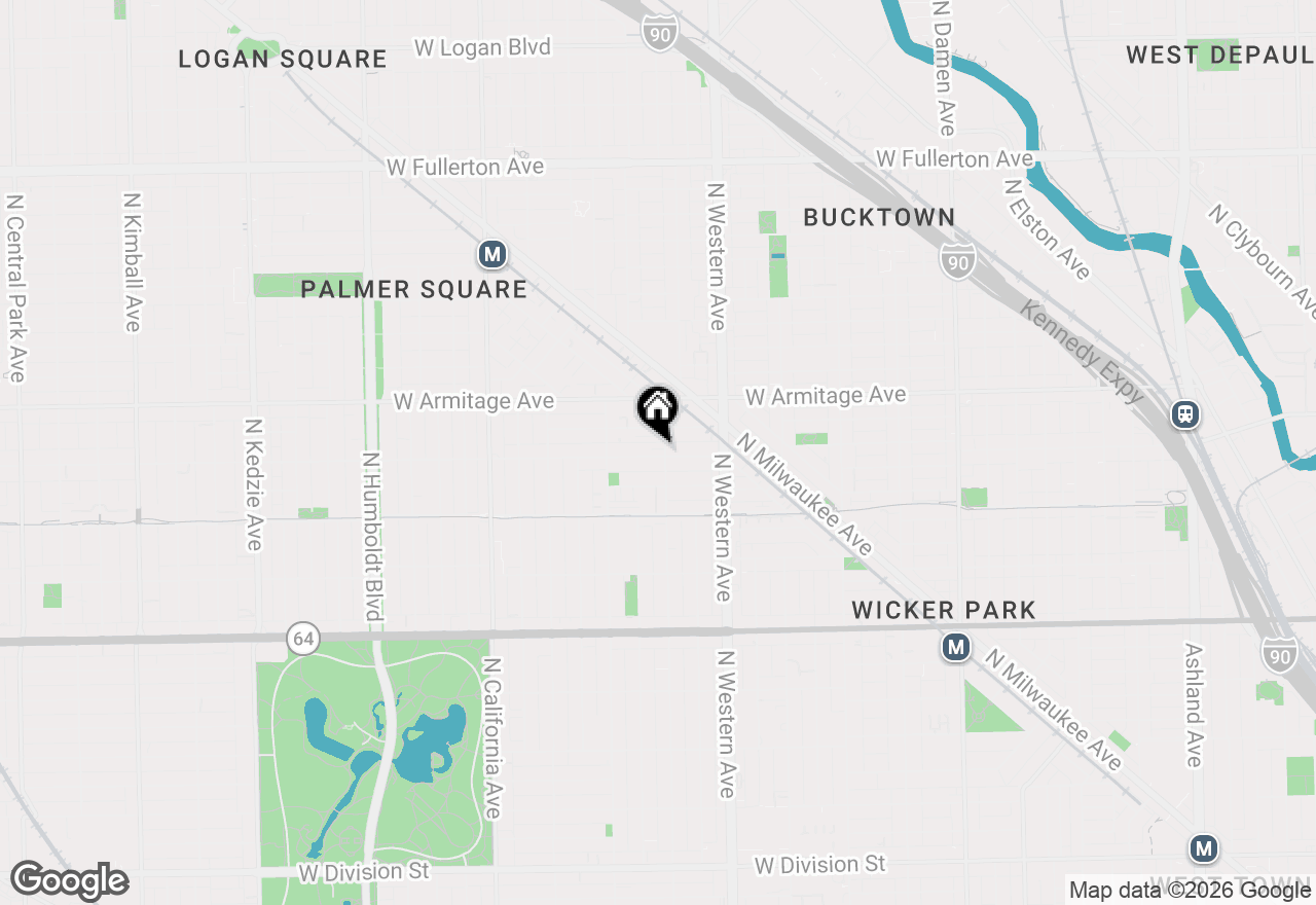 Map of 2504 W Cortland Street, Chicago, IL 60647