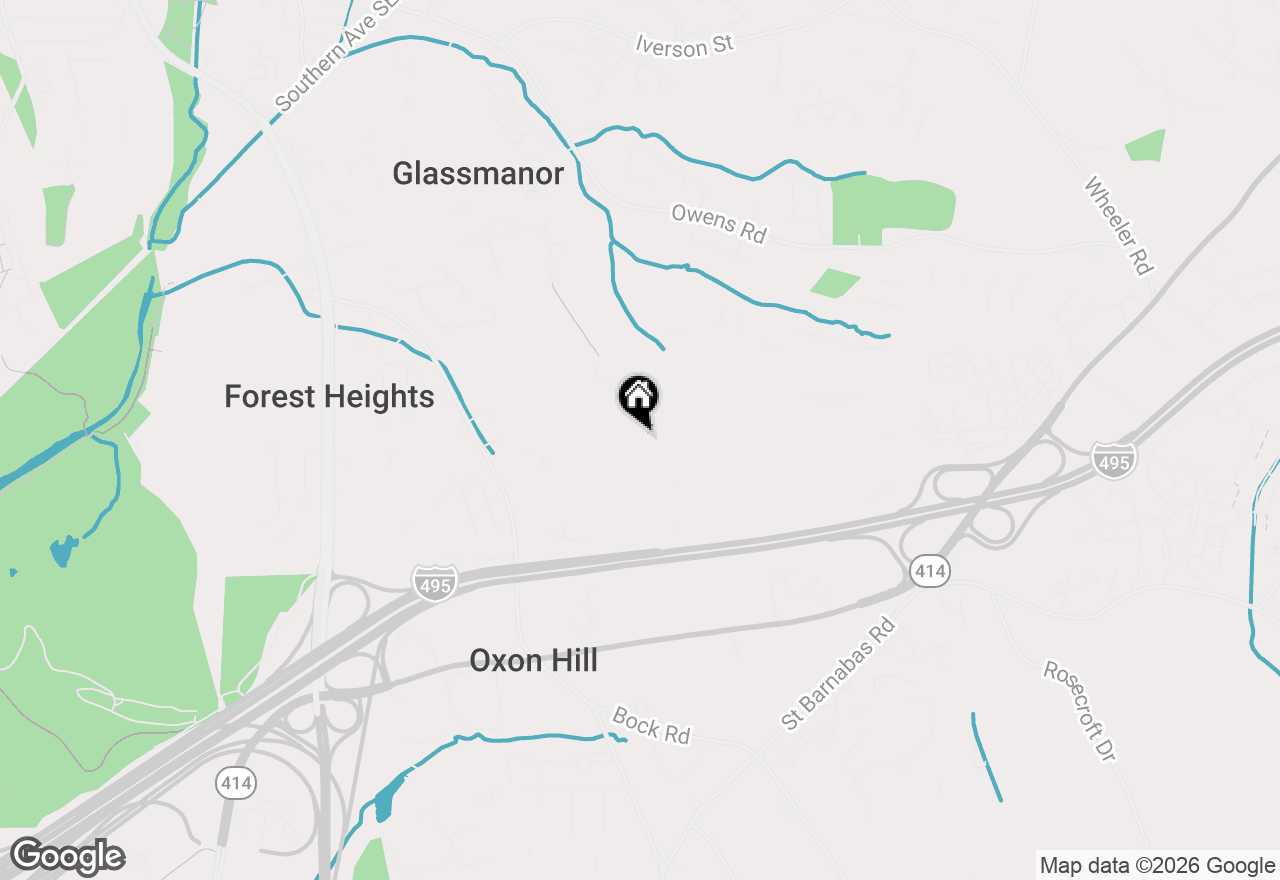 Map of 1409 Fenwood Avenue, Oxon Hill, MD 20745