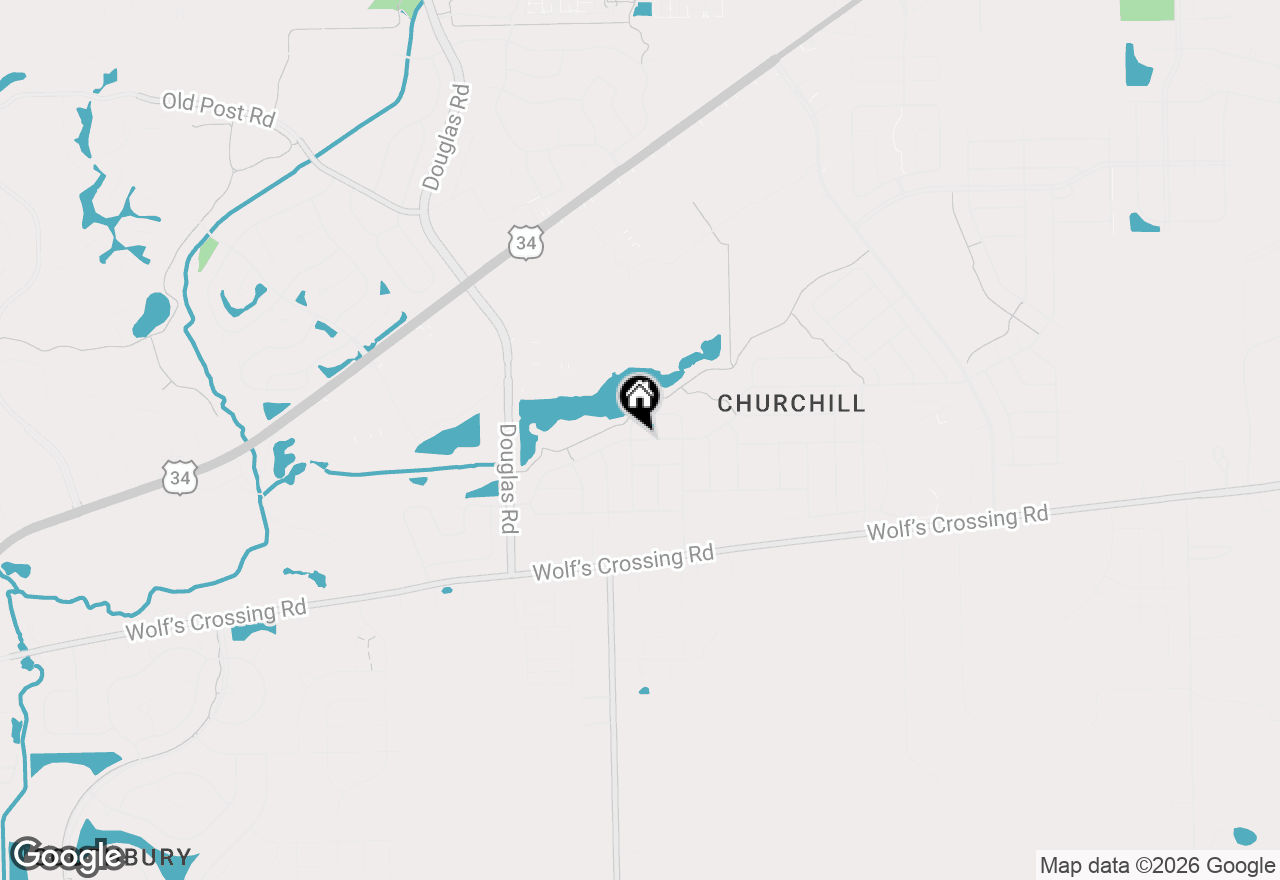 Map of 253 Bluegrass Parkway, Oswego, IL 60543