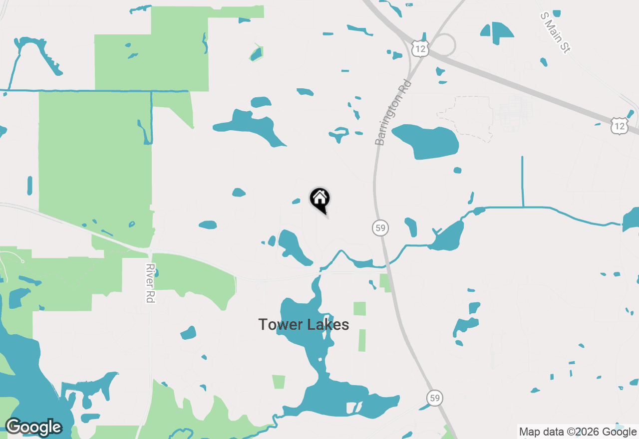 Map of 229 Tomahawk Lane, Tower Lakes, IL 60010