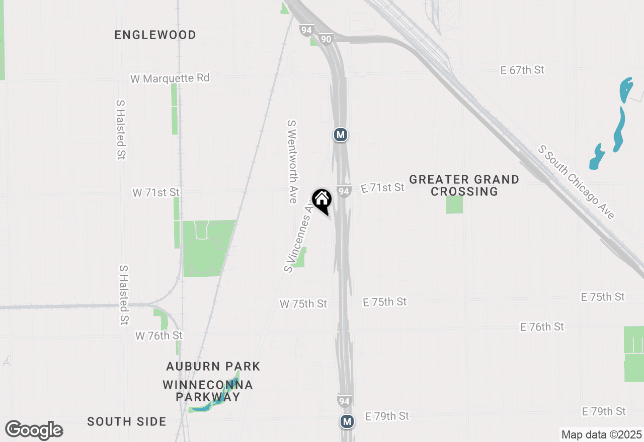 Map of 101 W 72nd Street, Chicago, IL 60621