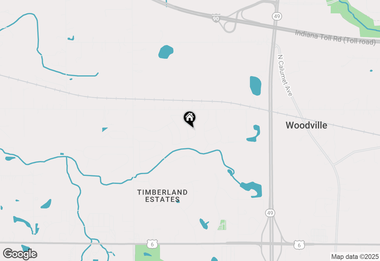 Map of 879 London Lane, Valparaiso, IN 46383