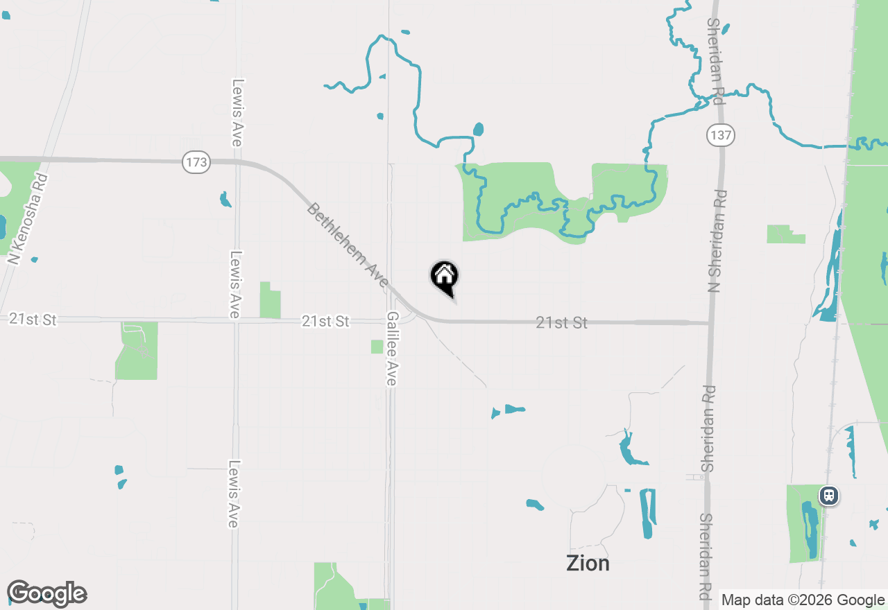 Map of 2031 Gilboa Avenue, Zion, IL 60099