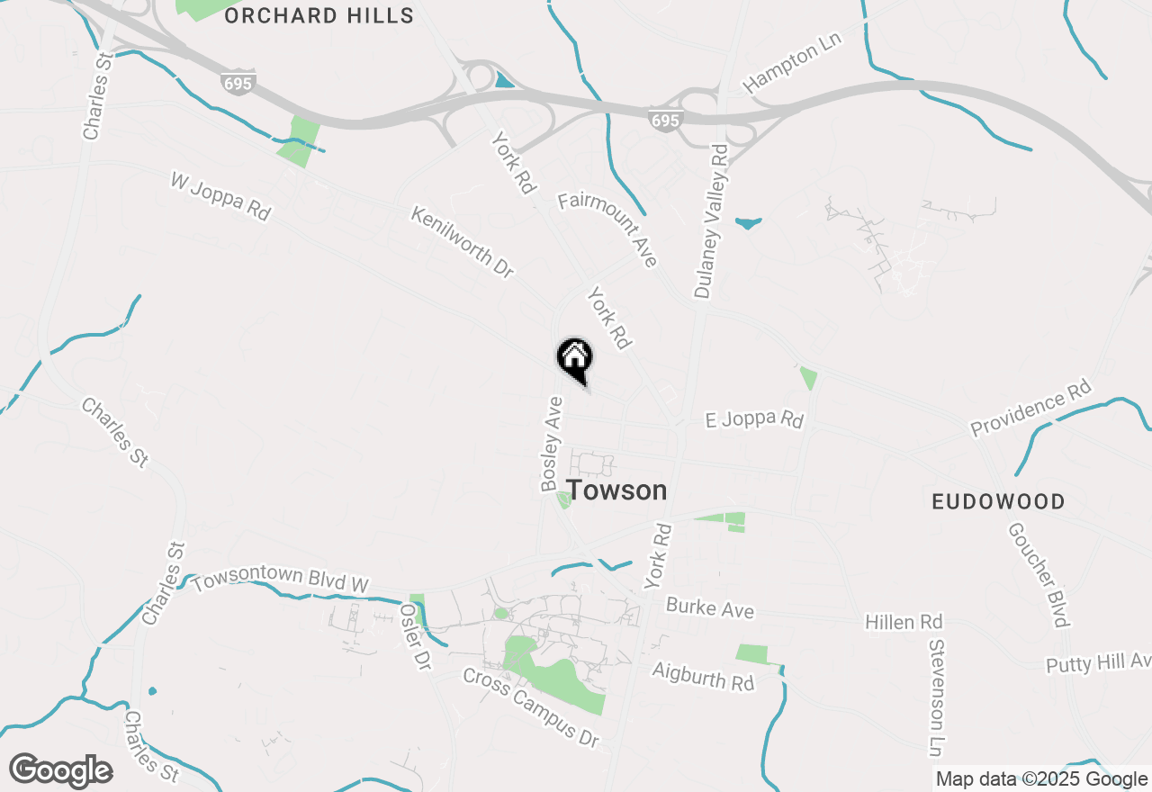 Map of 606 Baltimore Avenue #201, Towson, MD 21204