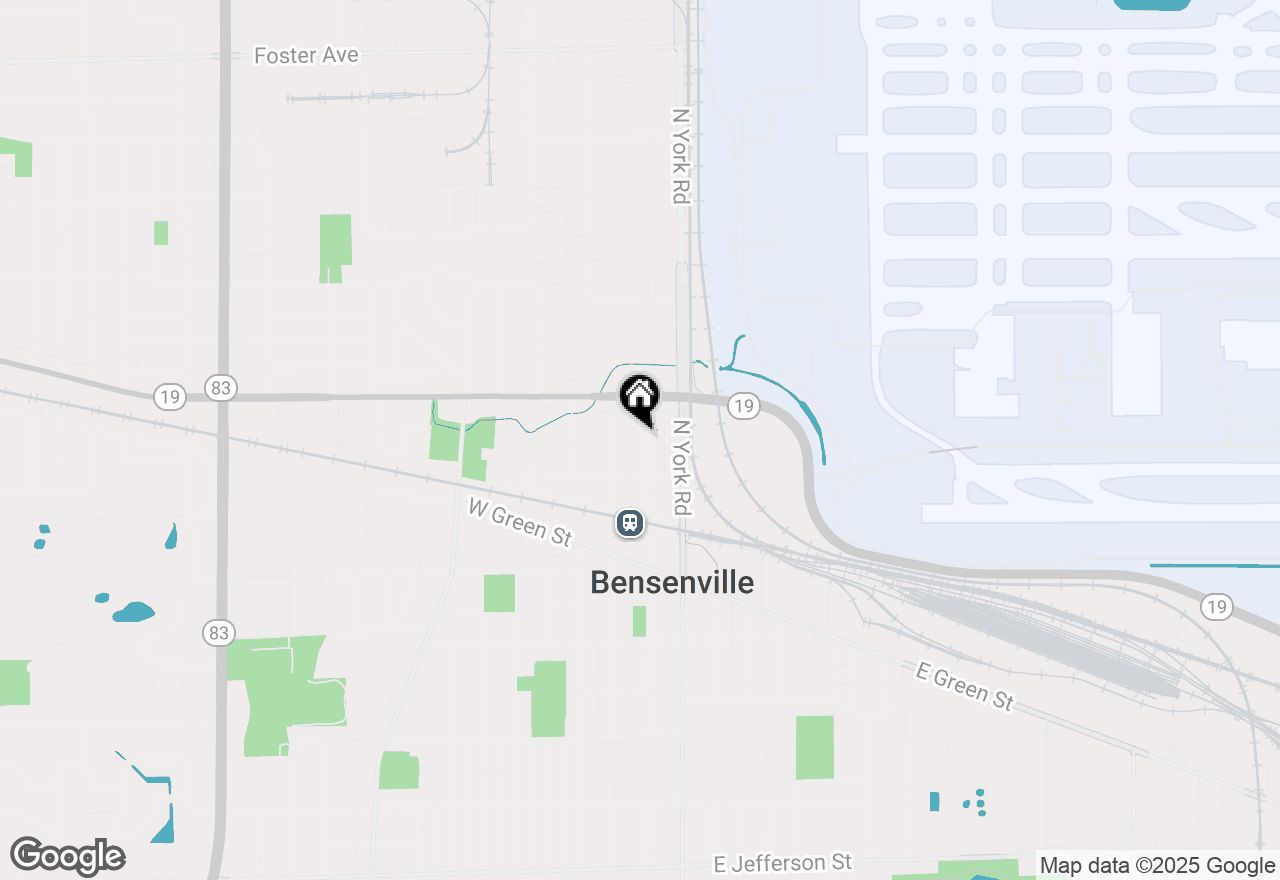 Map of 132 N Center Street, Bensenville, IL 60106