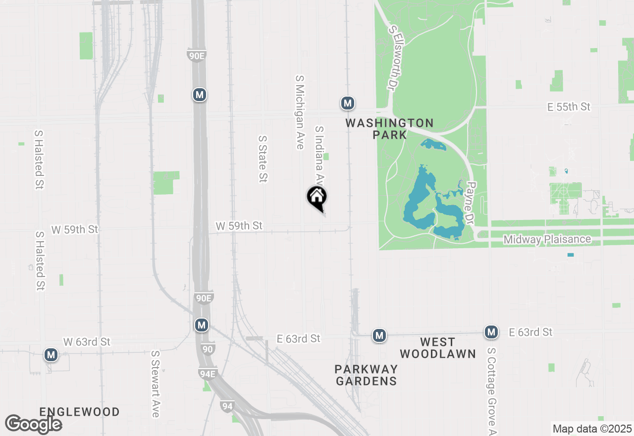 Map of 5850 S Indiana Avenue, Chicago, IL 60637