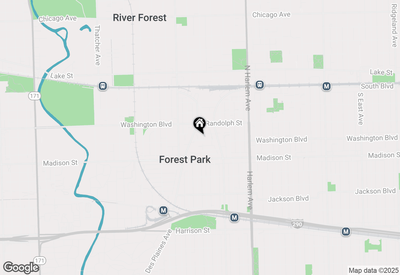 Map of 7449 Washington Street #207, Forest Park, IL 60130