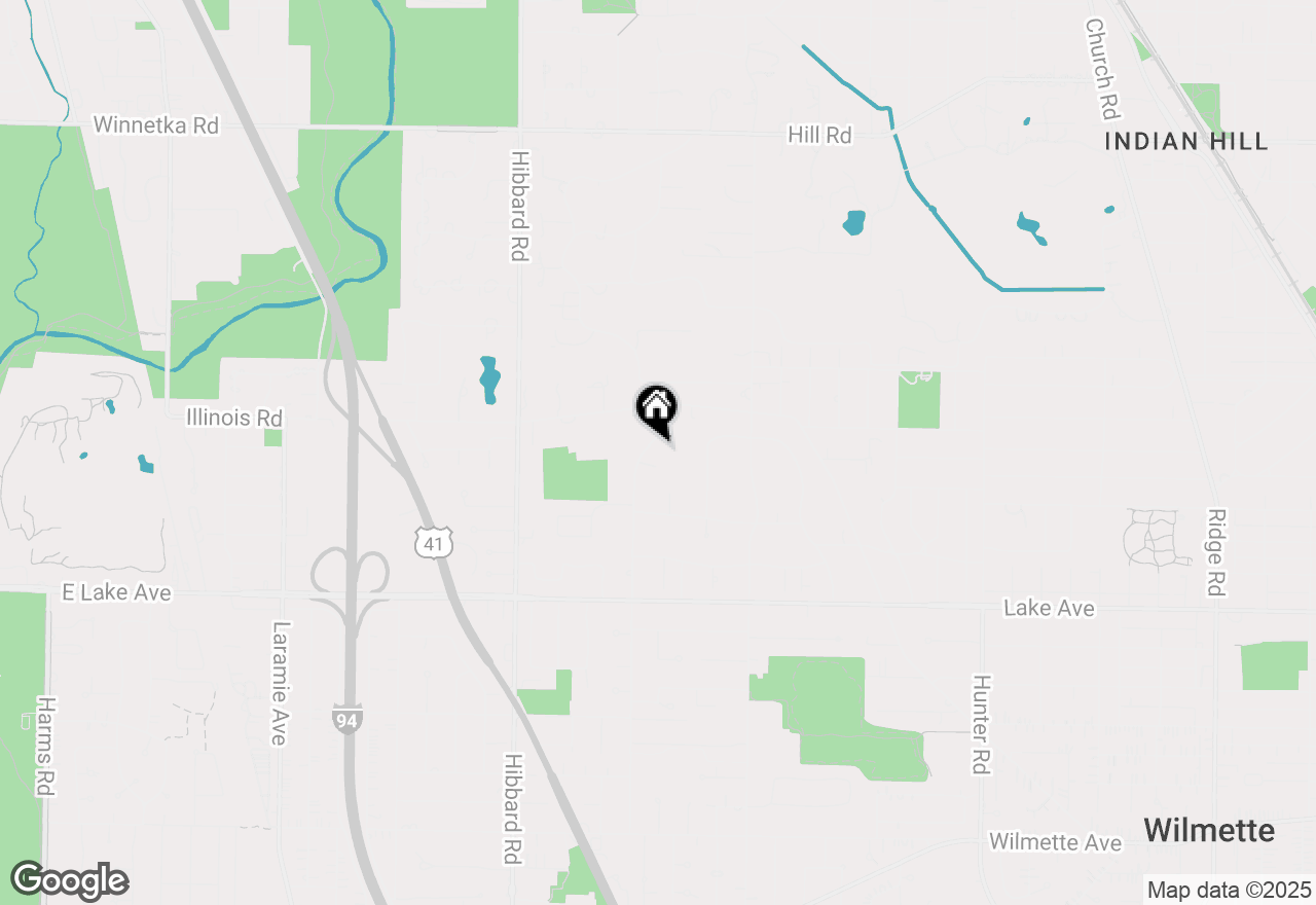 Map of 1130 Romona Road, Wilmette, IL 60091