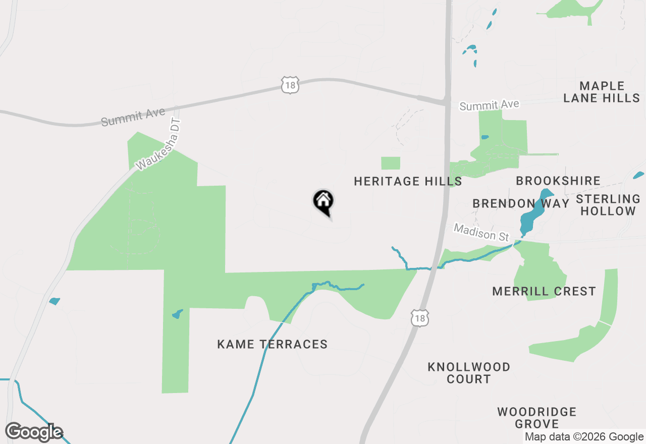 Map of 3552 Olde Howell Rd, Waukesha, WI 53188