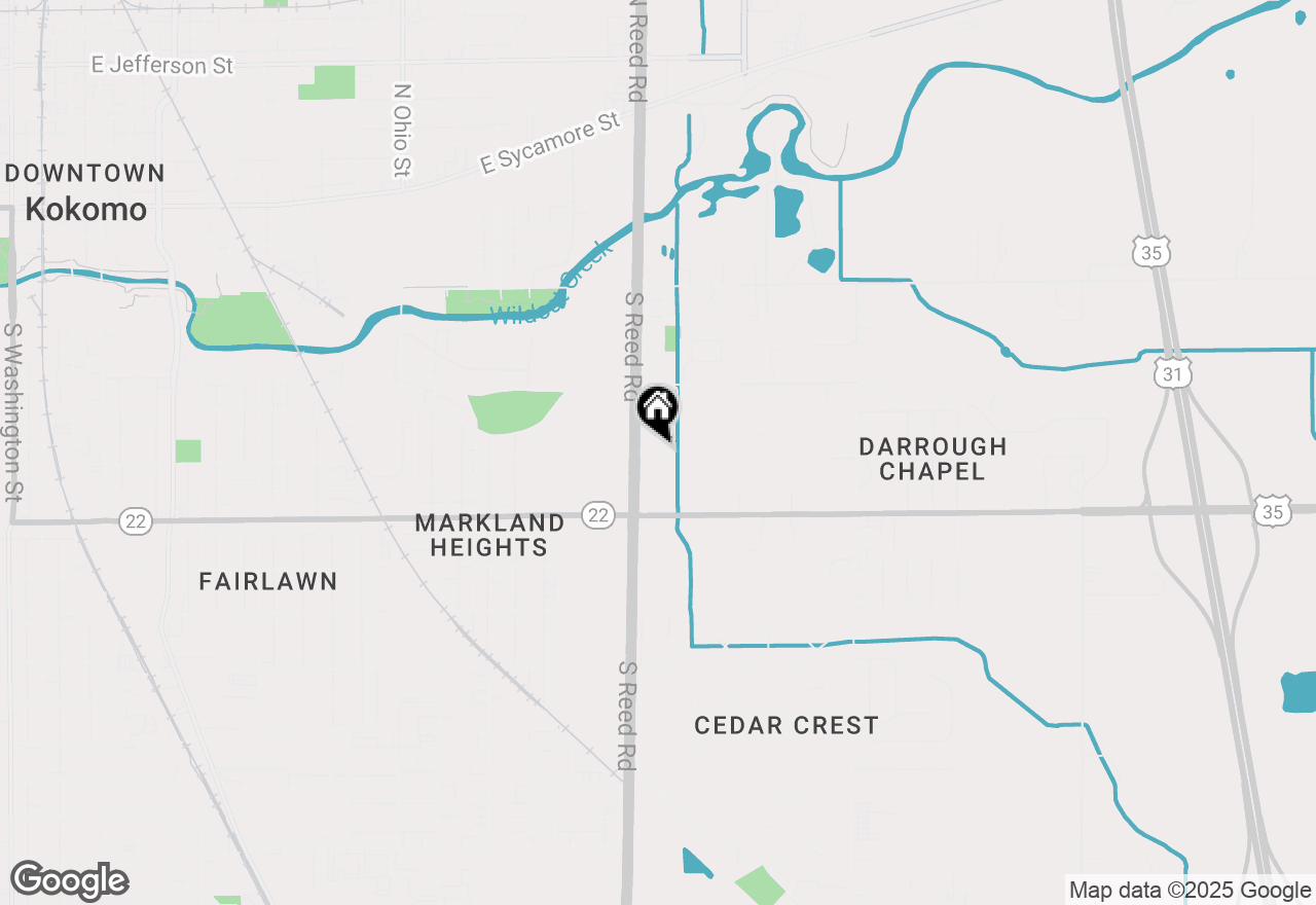 Map of 805 Belvedere Drive, Kokomo, IN 46901