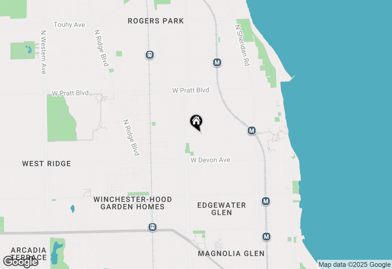 Map of 6527 N Bosworth Avenue #2, Chicago, IL 60626