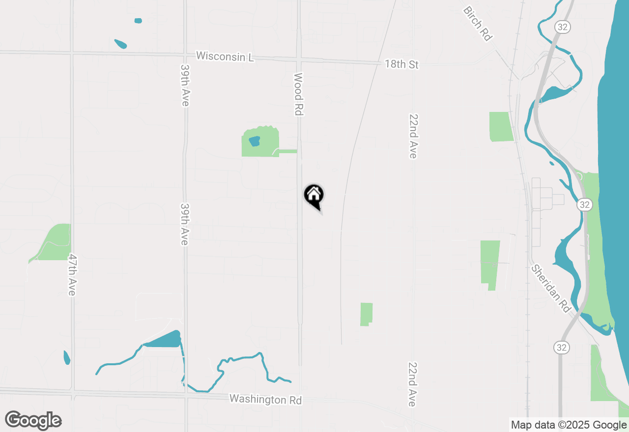 Map of 2522 29th Ave, Kenosha, WI 53140