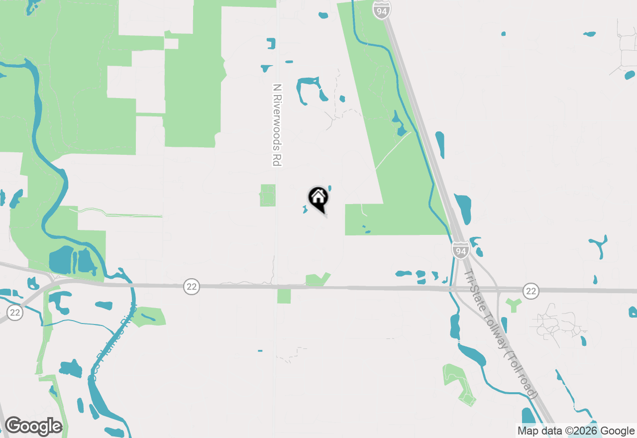 Map of 206 Surrey Lane, Lincolnshire, IL 60045