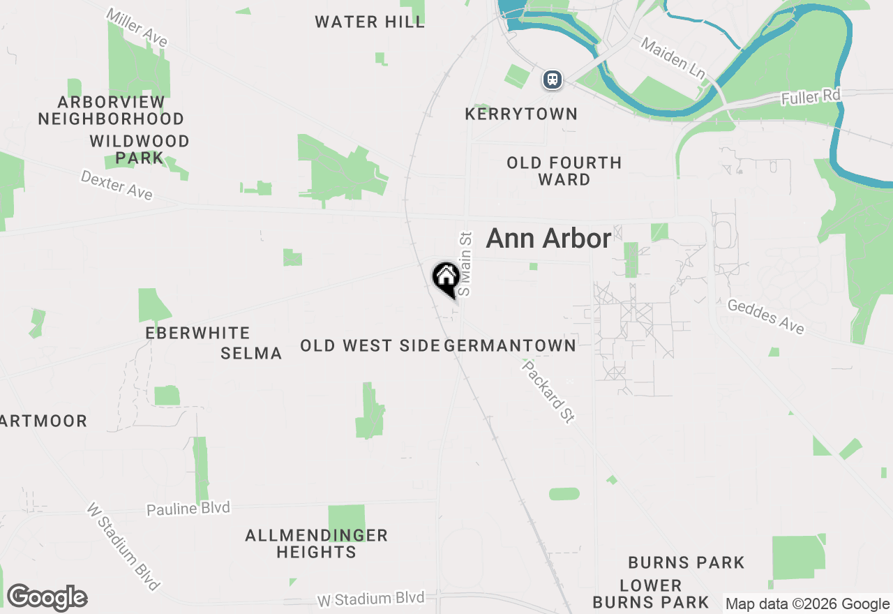 Map of 417 S Ashley Street, Ann Arbor, MI 48103