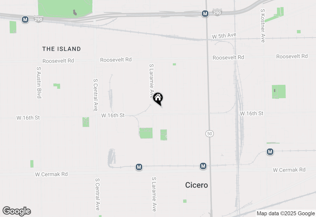 Map of 1524 S 51st Court, Cicero, IL 60804