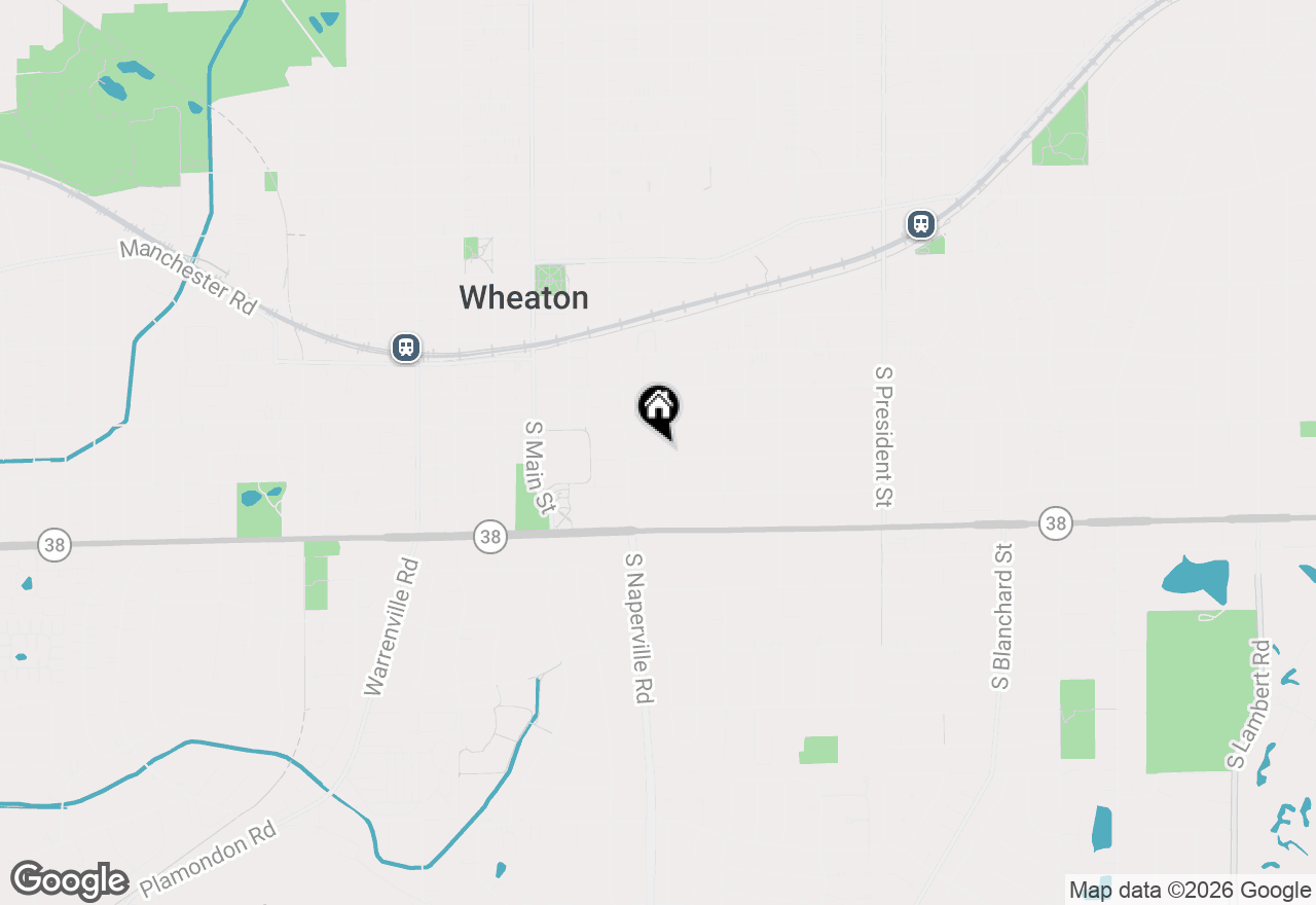 Map of 331 E Indiana Street, Wheaton, IL 60187