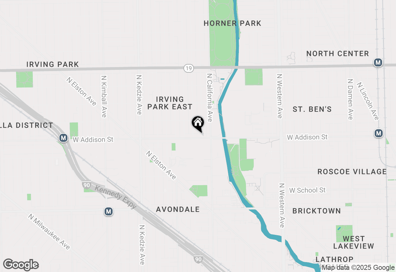 Map of 2844 W Addison Street #P1, Chicago, IL 60618