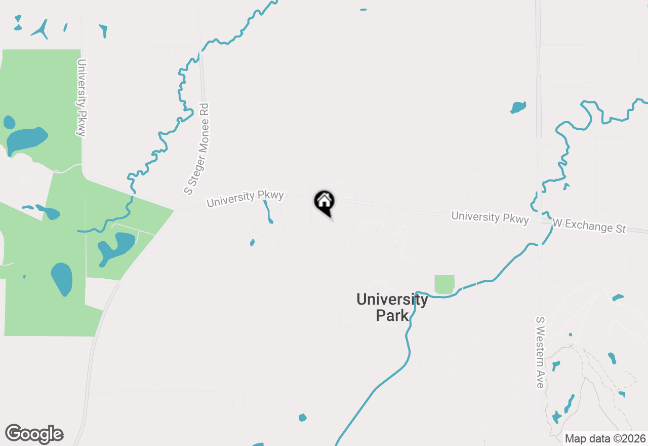 Map of 711 Driftwood Court #1, University Park, IL 60484