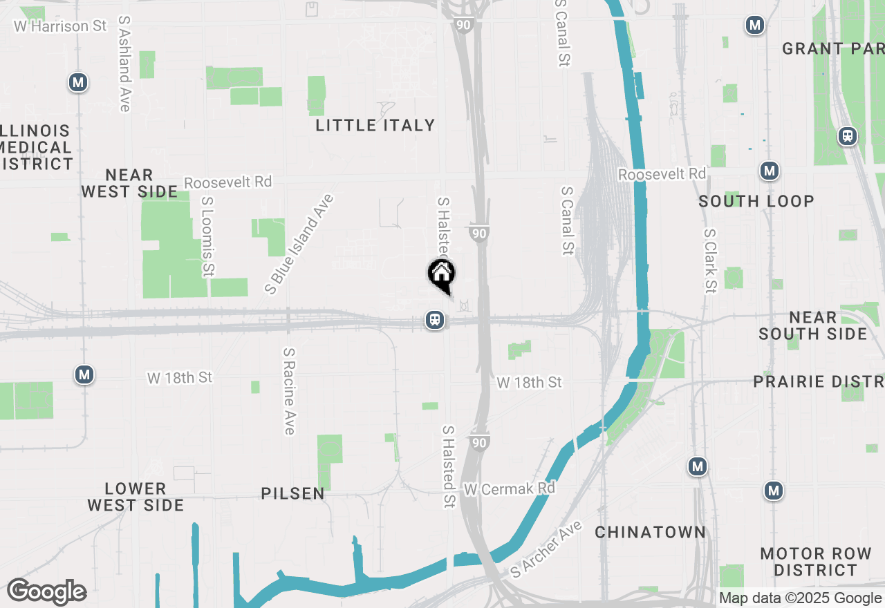 Map of 1512 S Halsted Street, Chicago, IL 60607