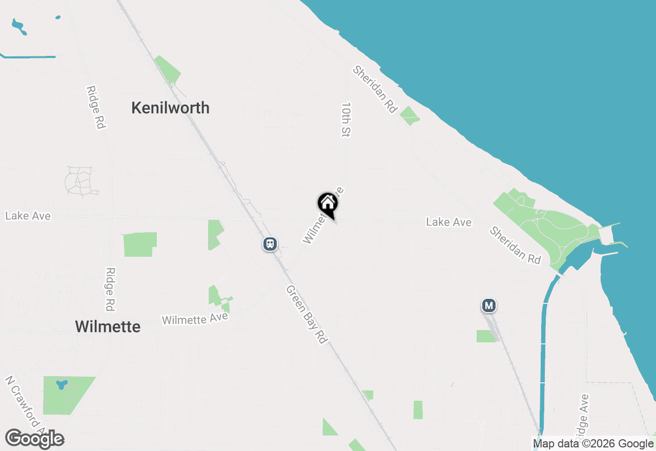 Map of 1029 Lake Avenue, Wilmette, IL 60091