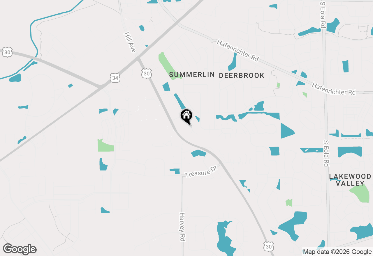 Map of (Address confidential), Oswego, Illinois 60543