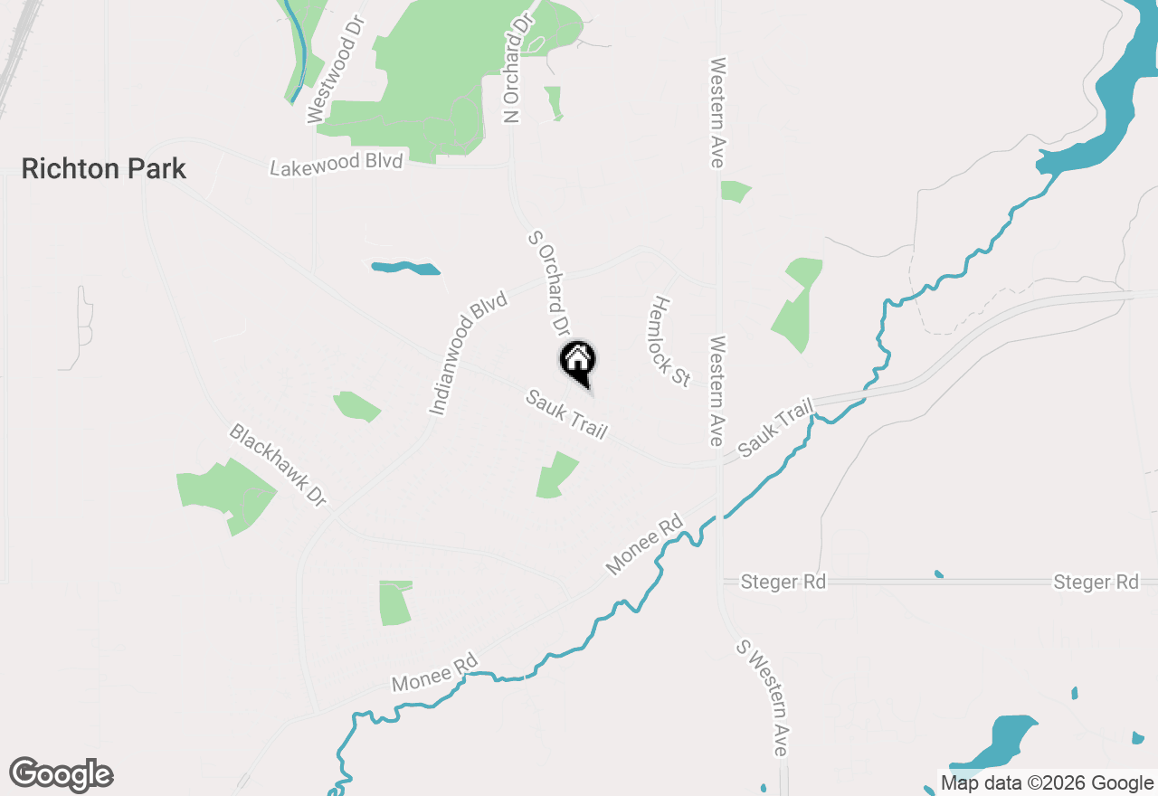 Map of 55 Apple Lane, Park Forest, IL 60466