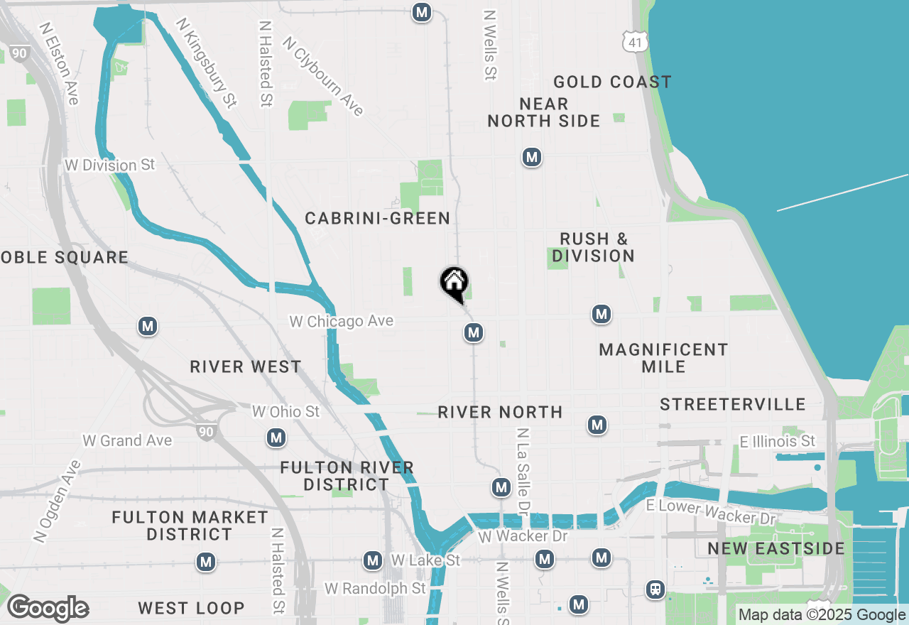 Map of 324 W Chicago Avenue, Chicago, IL 60654