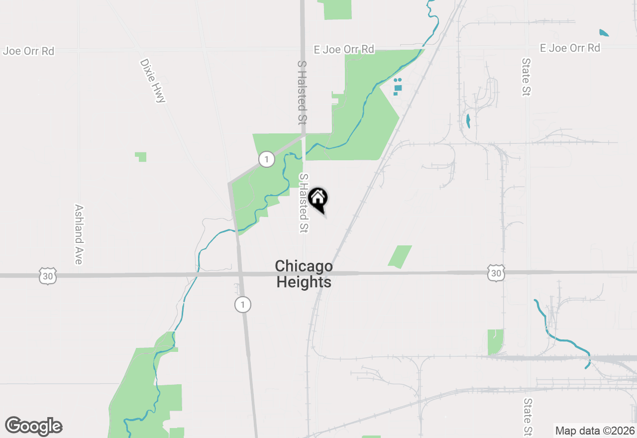 Map of 1207 Emerald Avenue, Chicago Heights, IL 60411