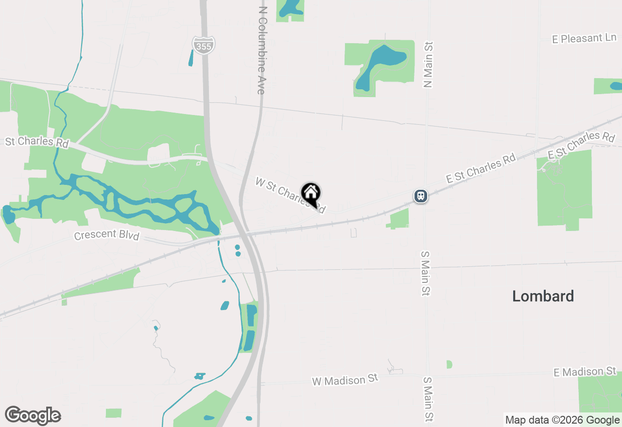 Map of 410 Crescent Boulevard #2B, Lombard, IL 60148