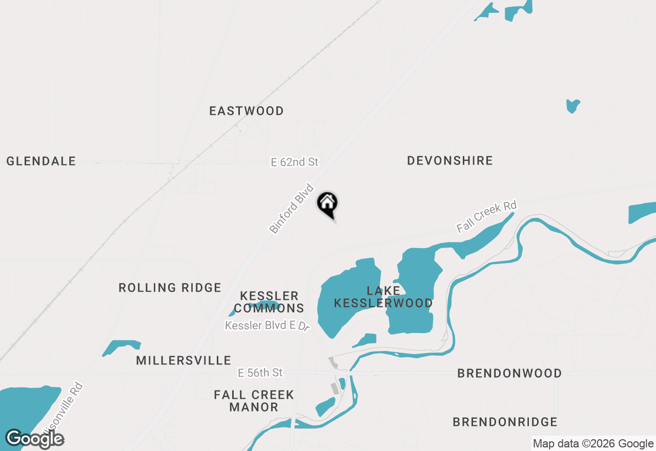 Map of 5945 Andover Road, Indianapolis, IN 46220