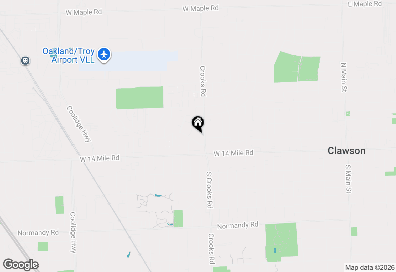 Map of 4909 Crooks Road #D 4, Royal Oak, MI 48073