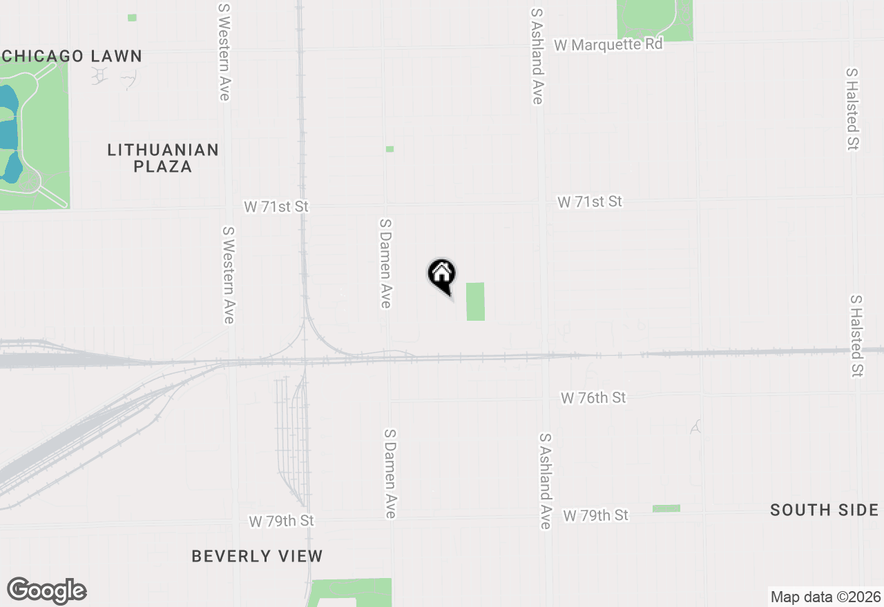 Map of 7332 S Honore Street, Chicago, IL 60636