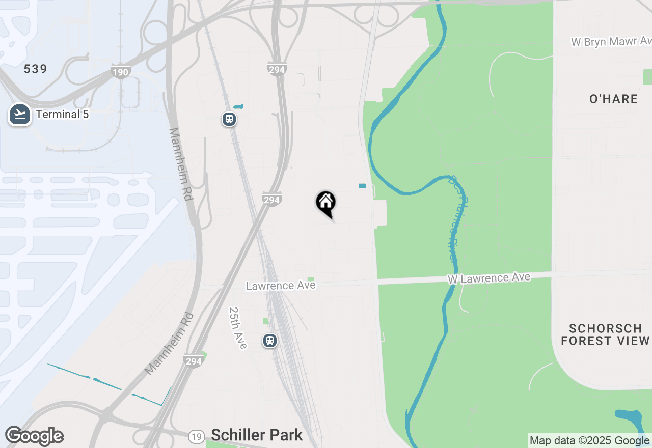 Map of 4633 Rose Street, Schiller Park, IL 60176