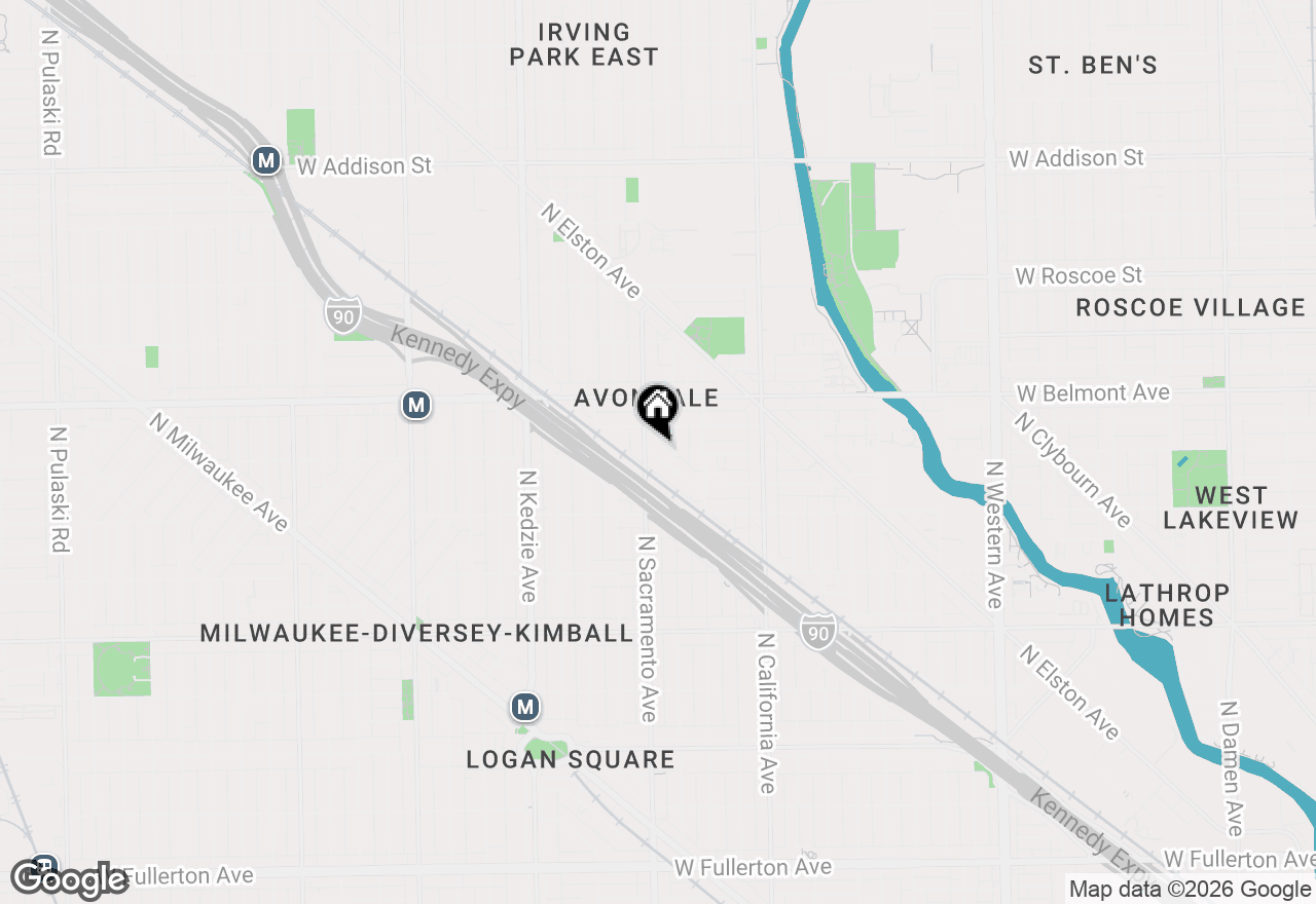 Map of 2958 W Nelson Street, Chicago, IL 60618