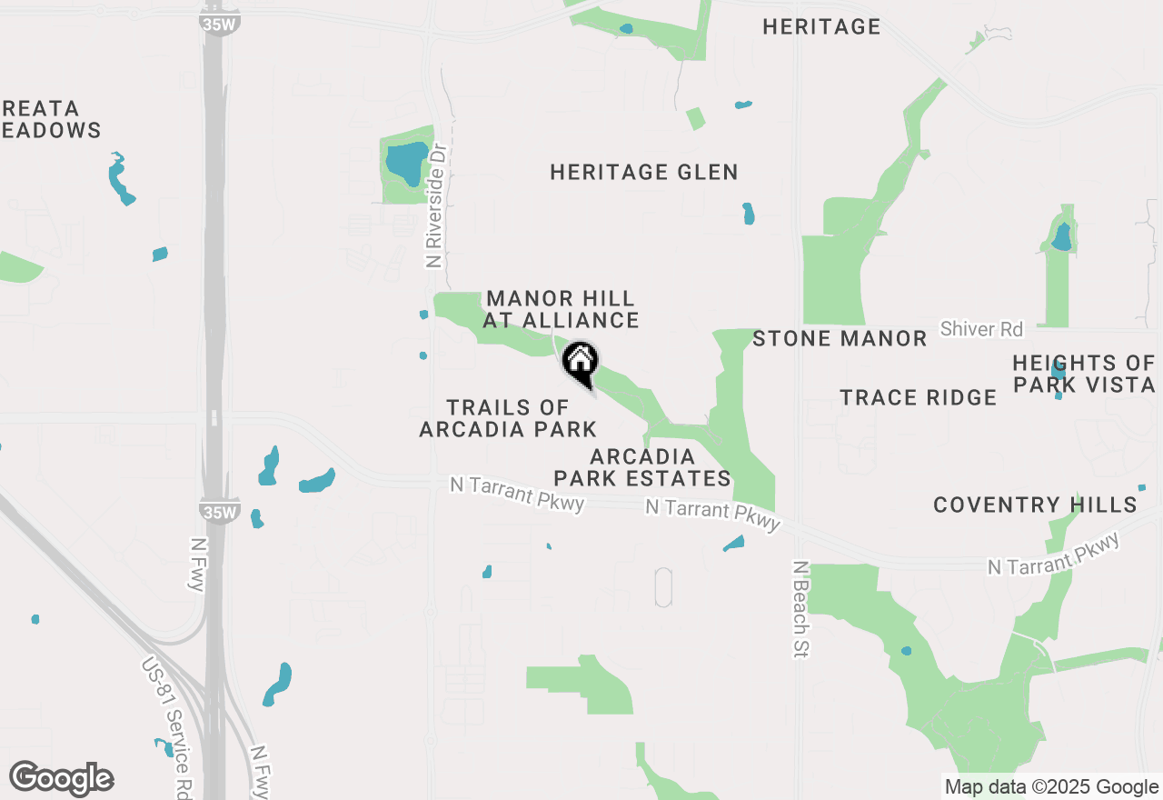 Map of 8712 Rainy Lake Drive, Fort Worth, TX 76244